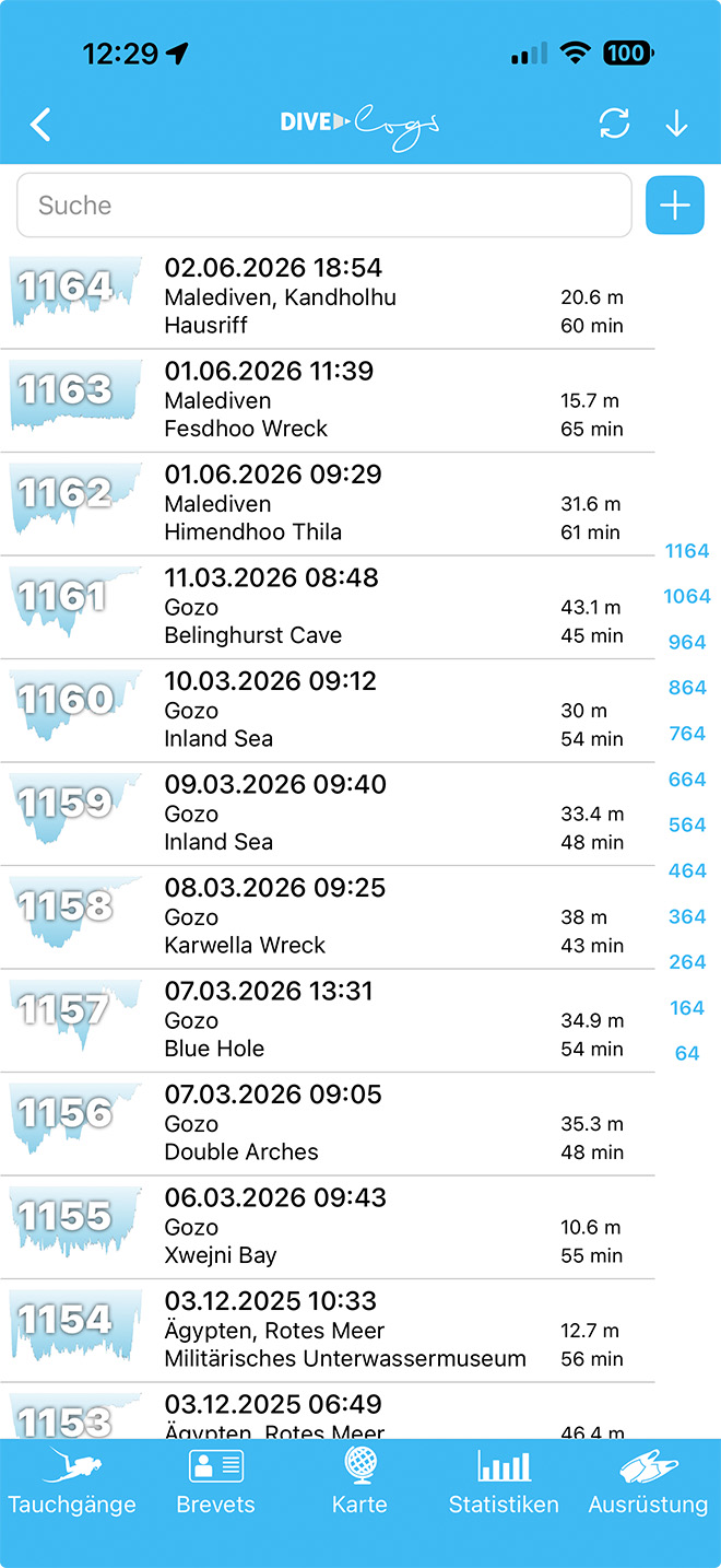 divelogs App